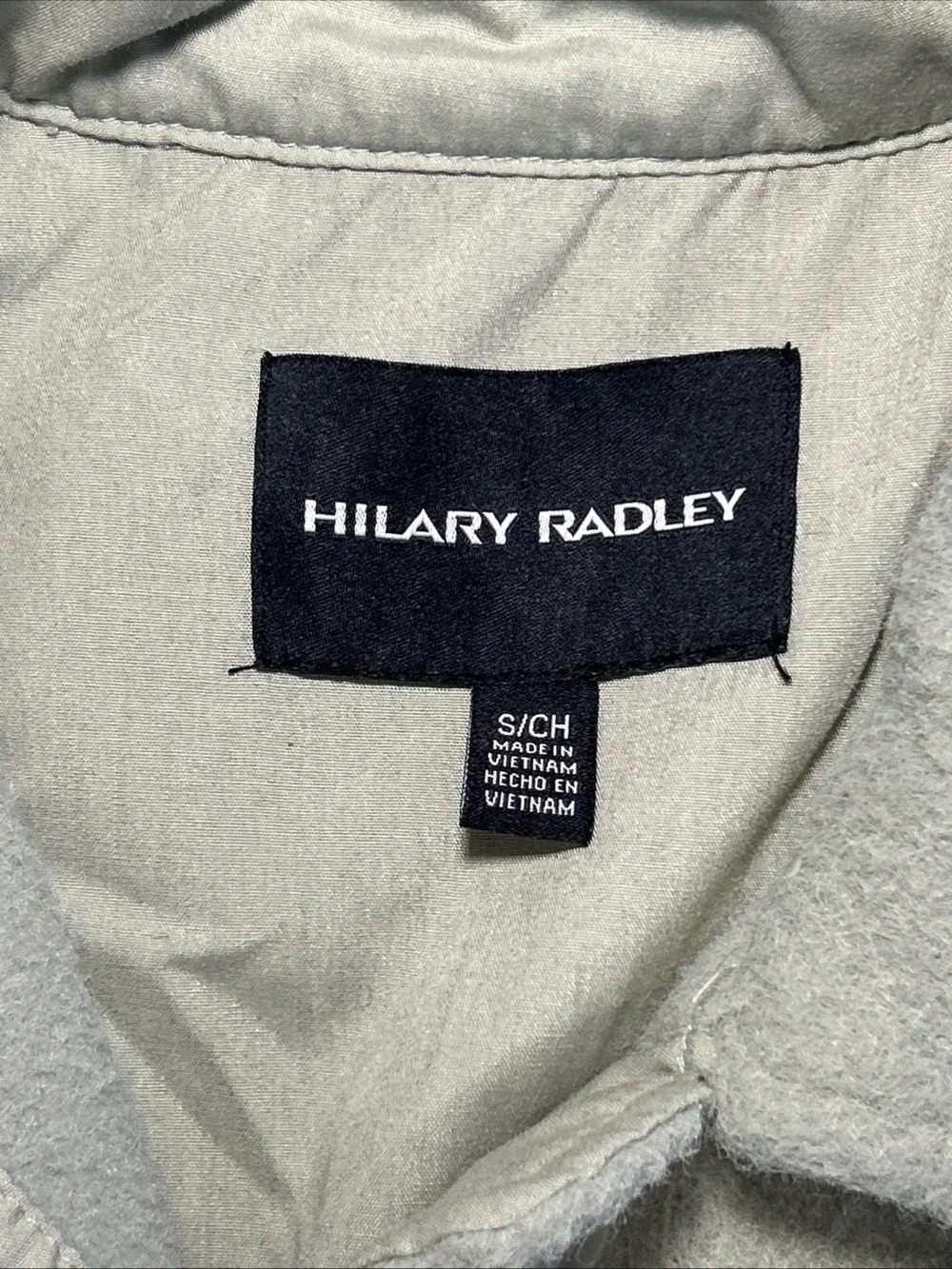 Hilary Radley Cream Teddy Shacket with Flap Pockets